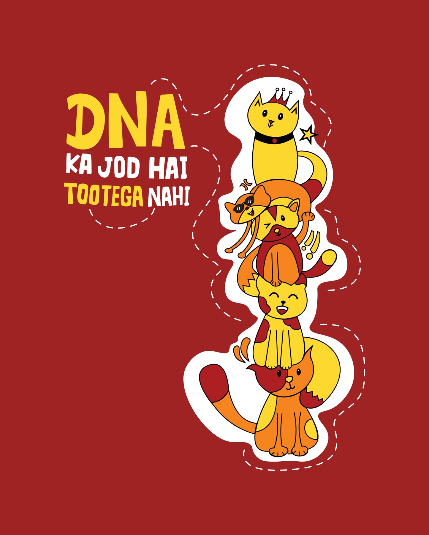 DNA ka jod - Red - Unisex Kids T-shirt