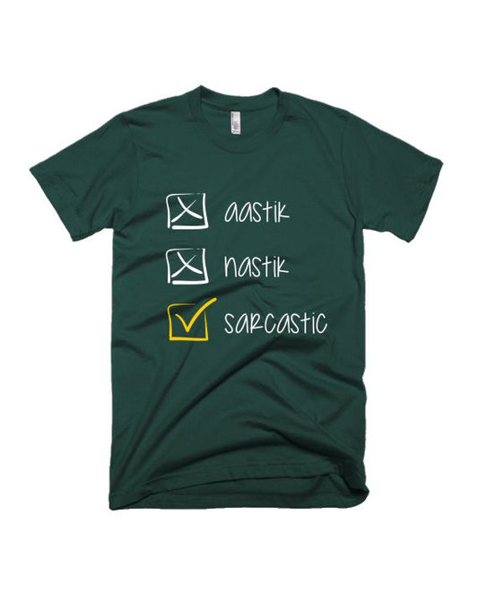 Aastik Nastik Sarcastic - Unisex Adults T-shirt