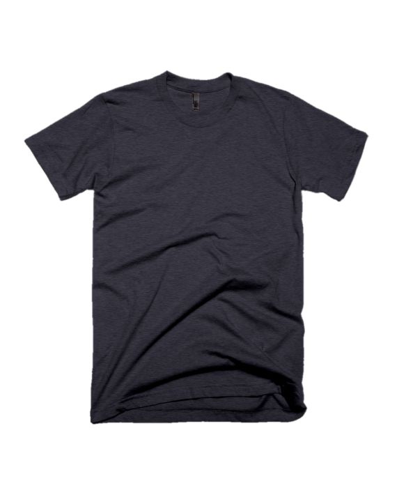 Charcoal Melange Half Sleeve Plain Adults T-Shirt
