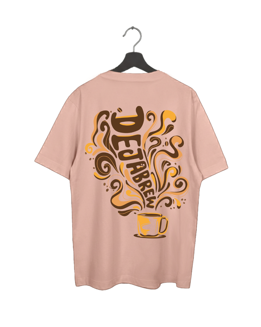 Deja Brew - Light Caramel - Oversized Adults T-Shirt