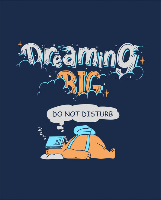 Dreaming Big – Navy Blue - Kids Unisex T-shirts