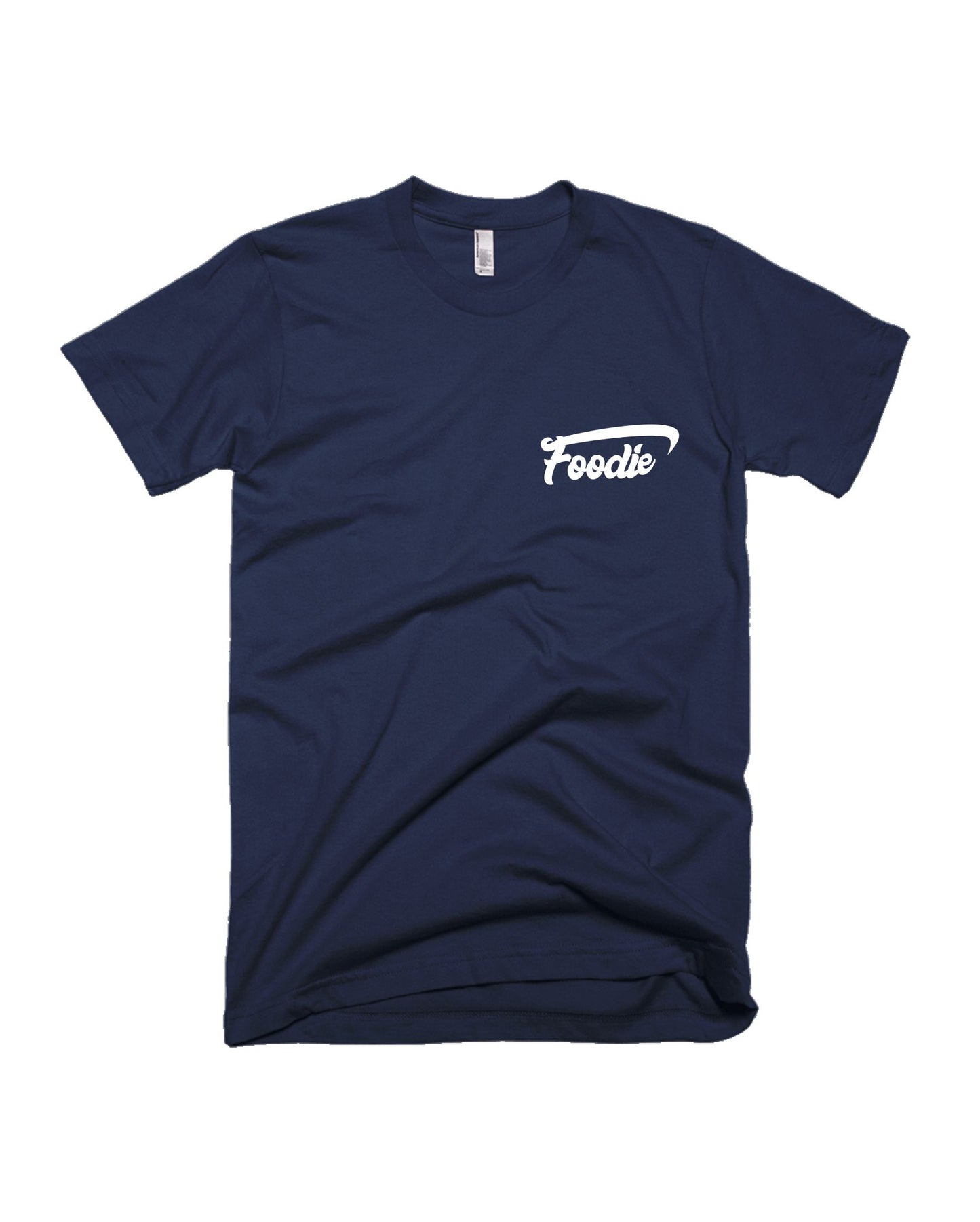 Foodie - Pocket Print - Navy Blue - Unisex Adults T-Shirt