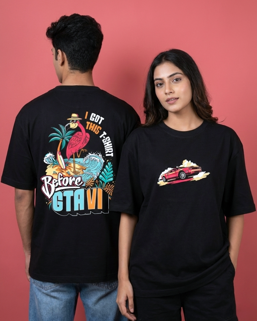 GTA6 - Oversized Adults T-Shirt (240 GSM French Terry) – Adimanav