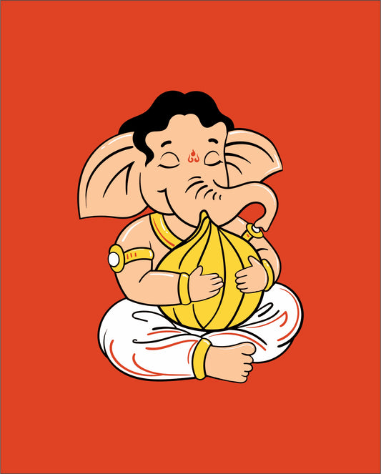 The Big Modak - Orange - Unisex Adults T-shirt