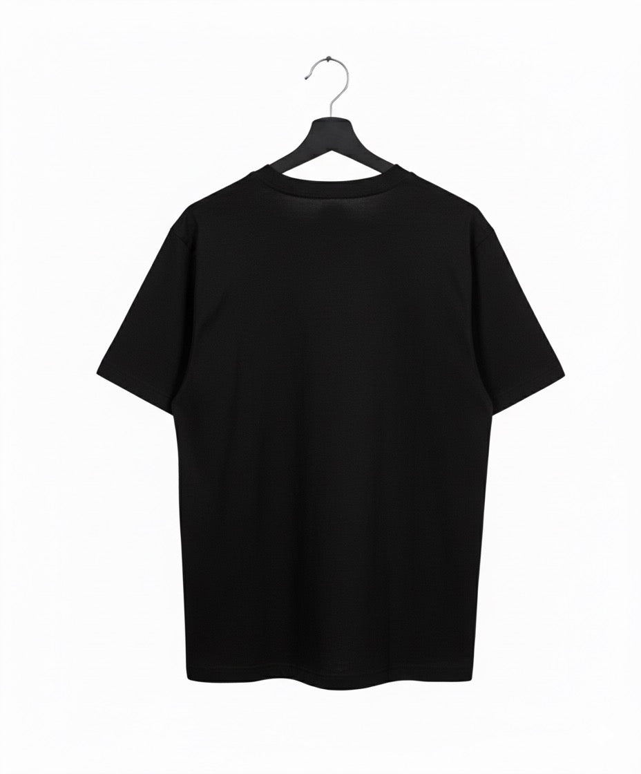 Solid Black - Unisex Oversized Adults T-shirt