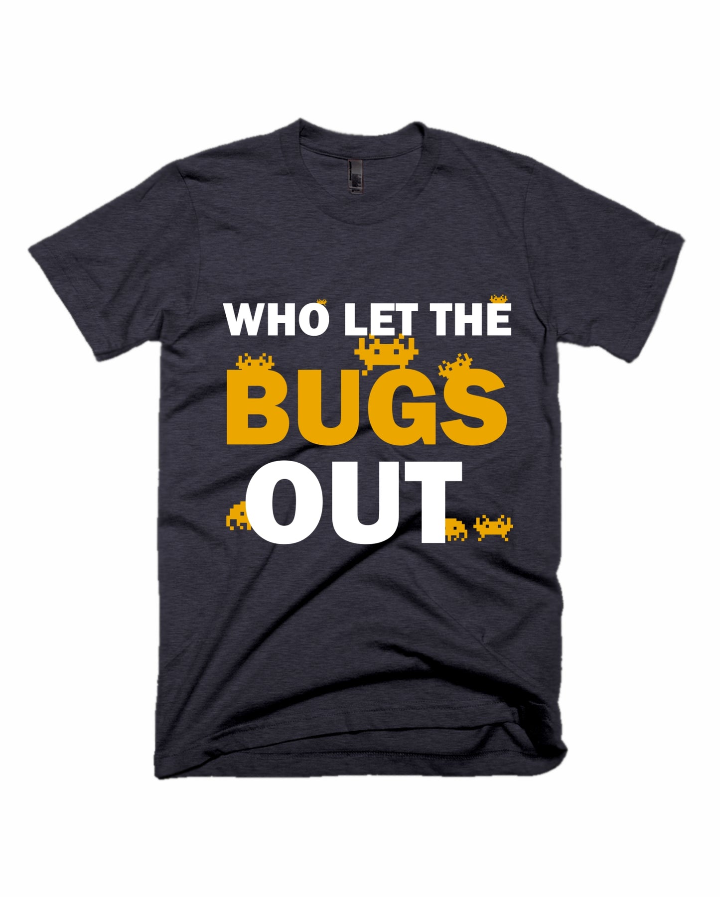 Who Let The Bugs Out - Charcoal Melange - Unisex Adults T-shirt