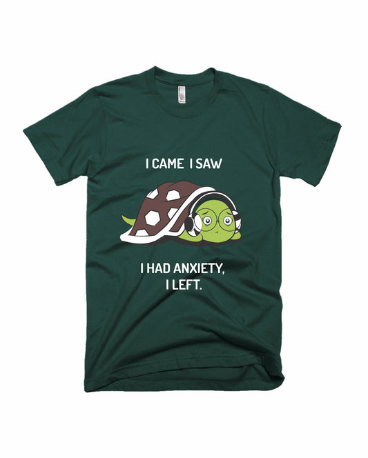 Anxiety - Bottle Green - Unisex Adults T-shirt