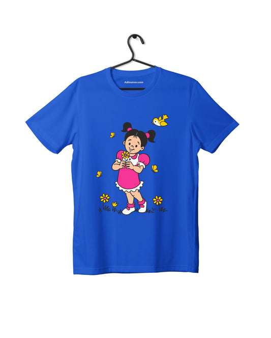 Mini - Royal Blue - Chintoo - Unisex Kids T-shirt