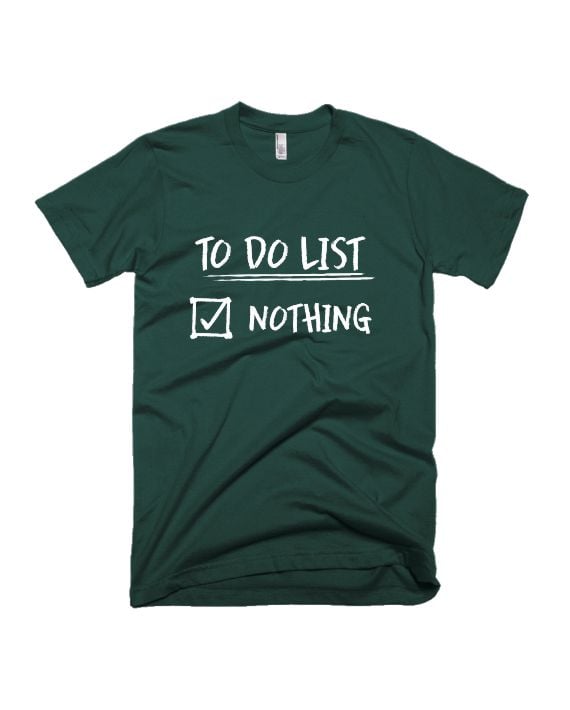 To Do List - Bottle Green - Unisex Adults T-shirt