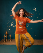 Saraswati - Orange - Unisex Adults T-shirt