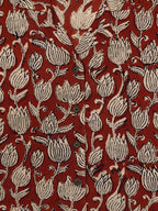 Lotus Buds - Handblock Print - Women’s Pure Cotton Crop Shirt