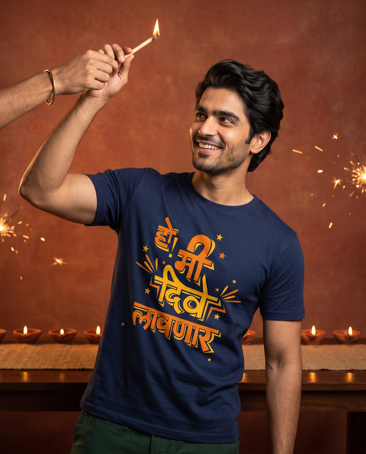 Me Dive Lavnar - Navy Blue - Unisex Adults T-shirt