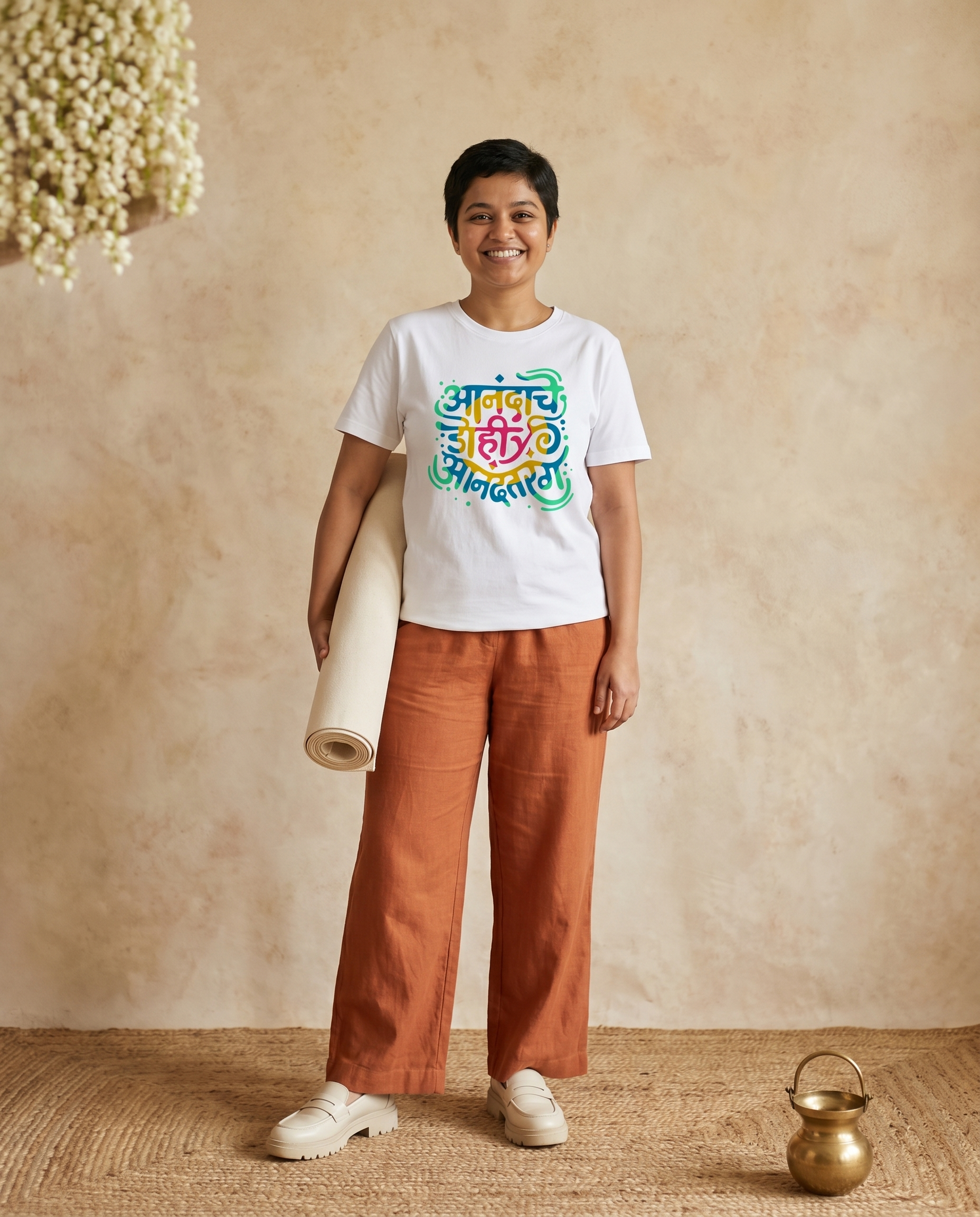 Anandache Dohi - White - Unisex Adults T-shirt