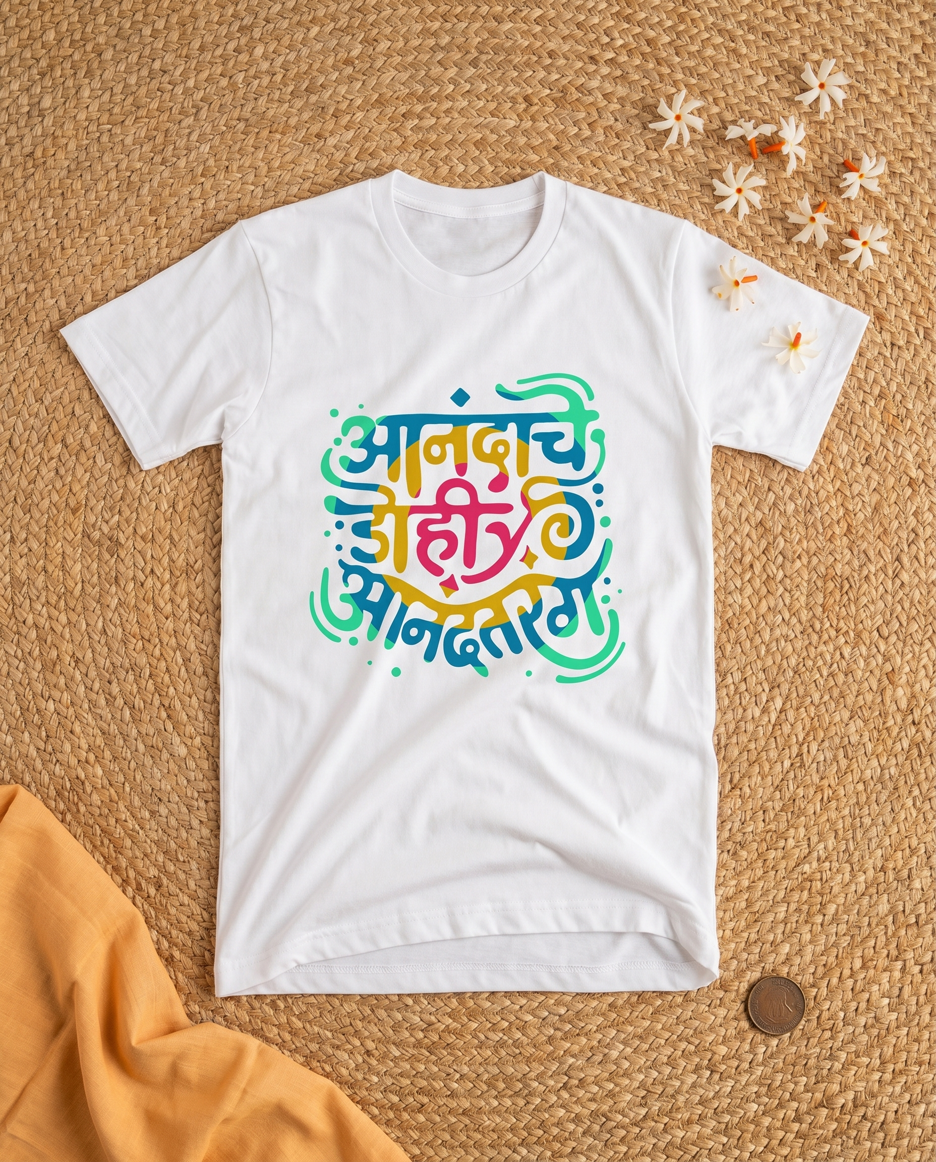 Anandache Dohi - White - Unisex Adults T-shirt