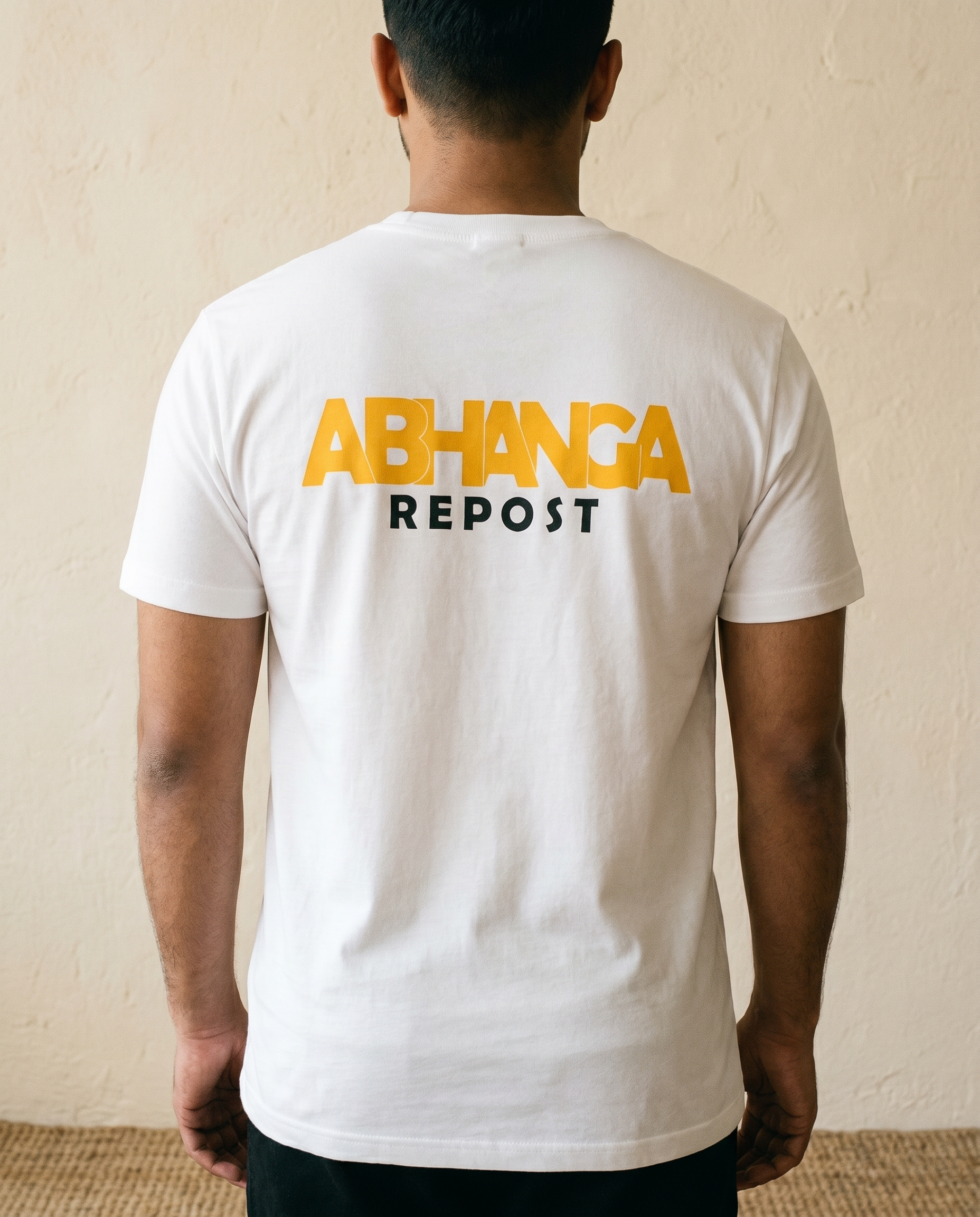 Abhanga Repost - White - Unisex Adults T-shirt