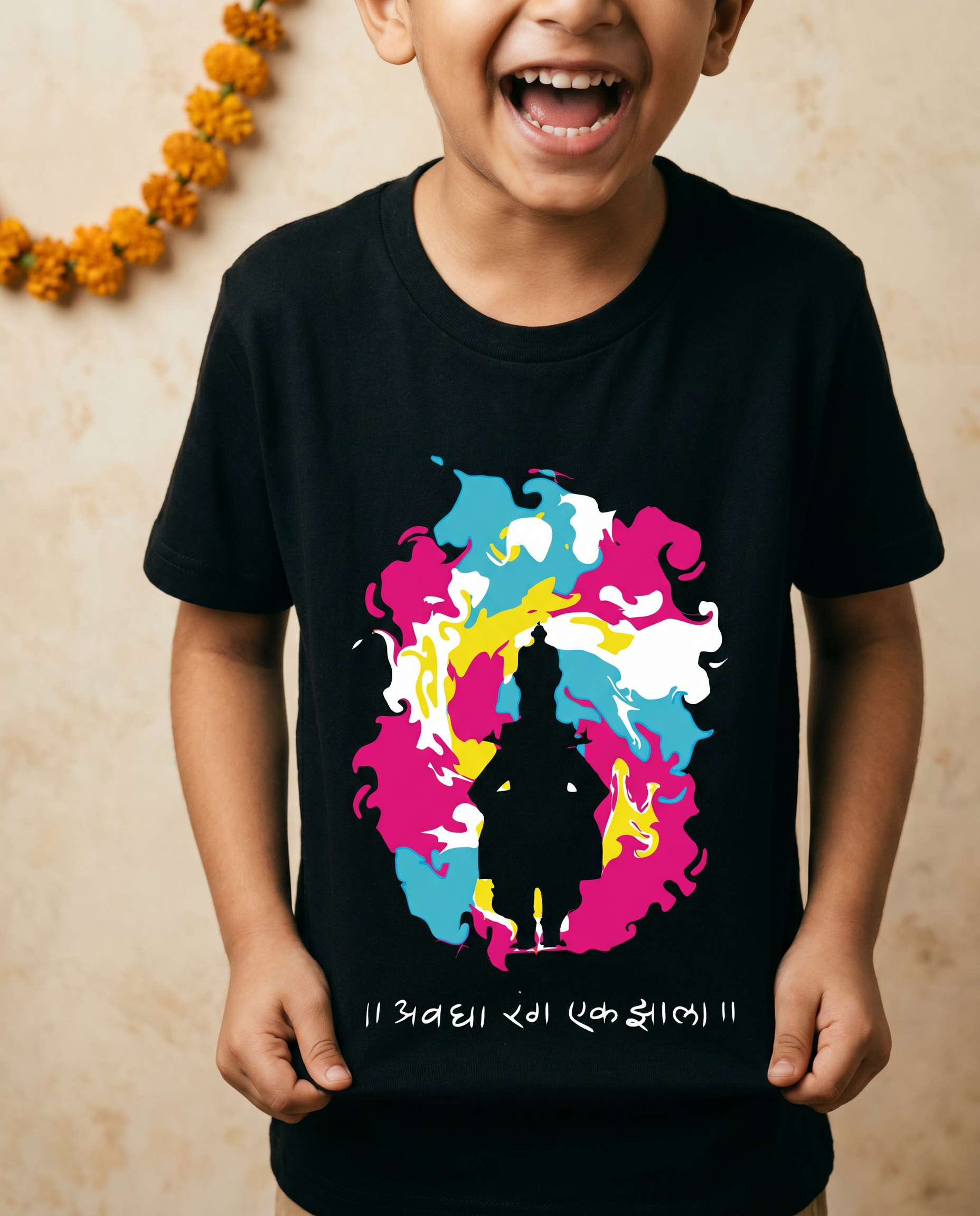 Avagha Rang - Black - Unisex Kids T-shirt