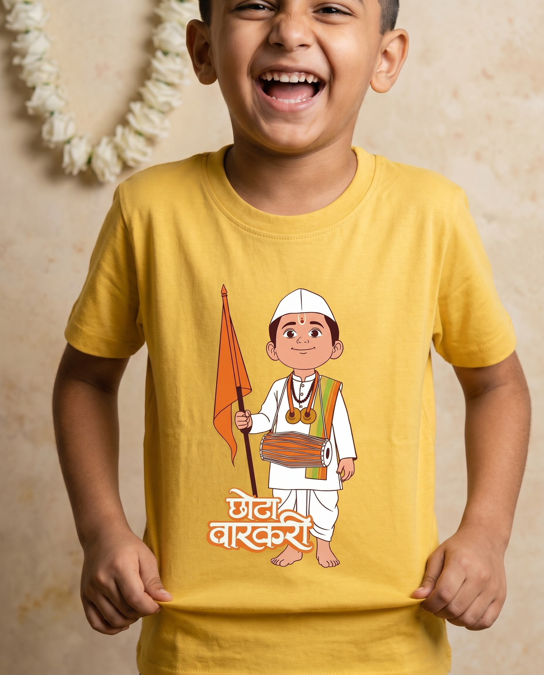 Chhota Varkari - Yellow - Unisex Kids T-shirt