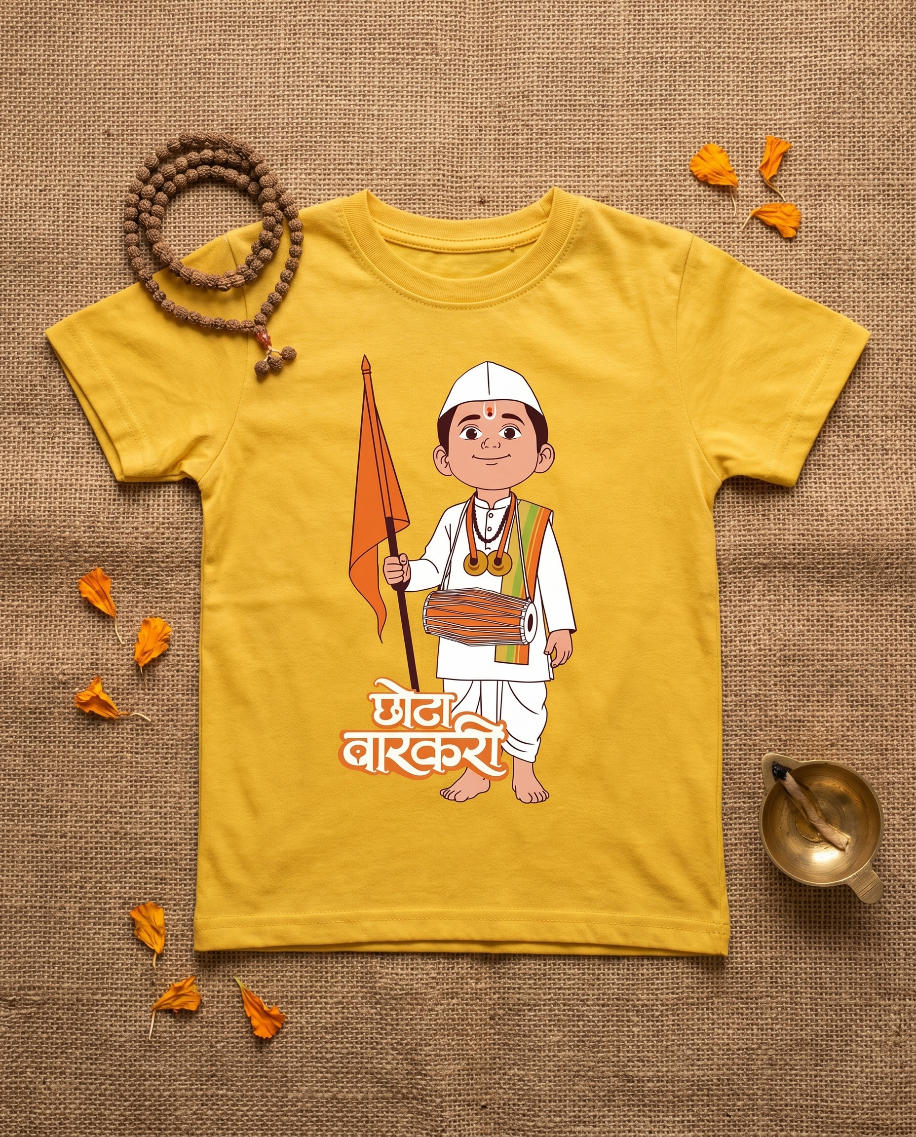 Chhota Varkari - Yellow - Unisex Kids T-shirt
