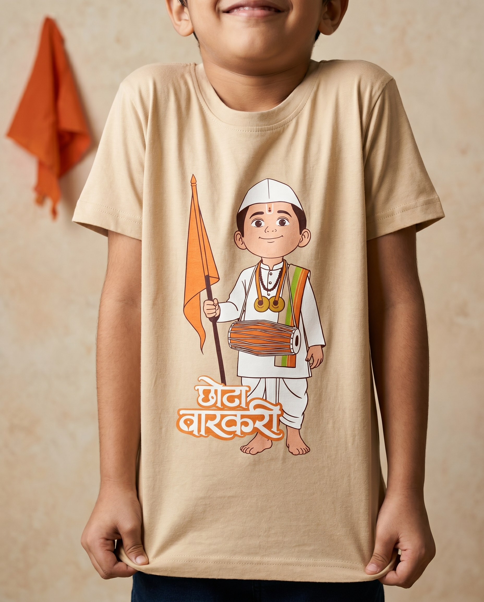 Chhota Varkari - Beige - Unisex Kids T-shirt