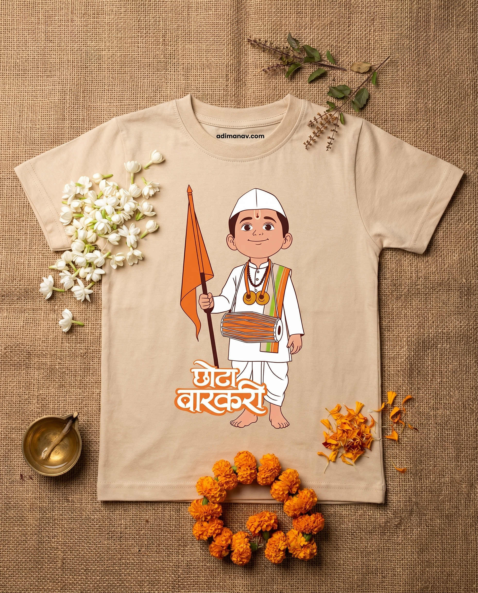 Chhota Varkari - Beige - Unisex Kids T-shirt