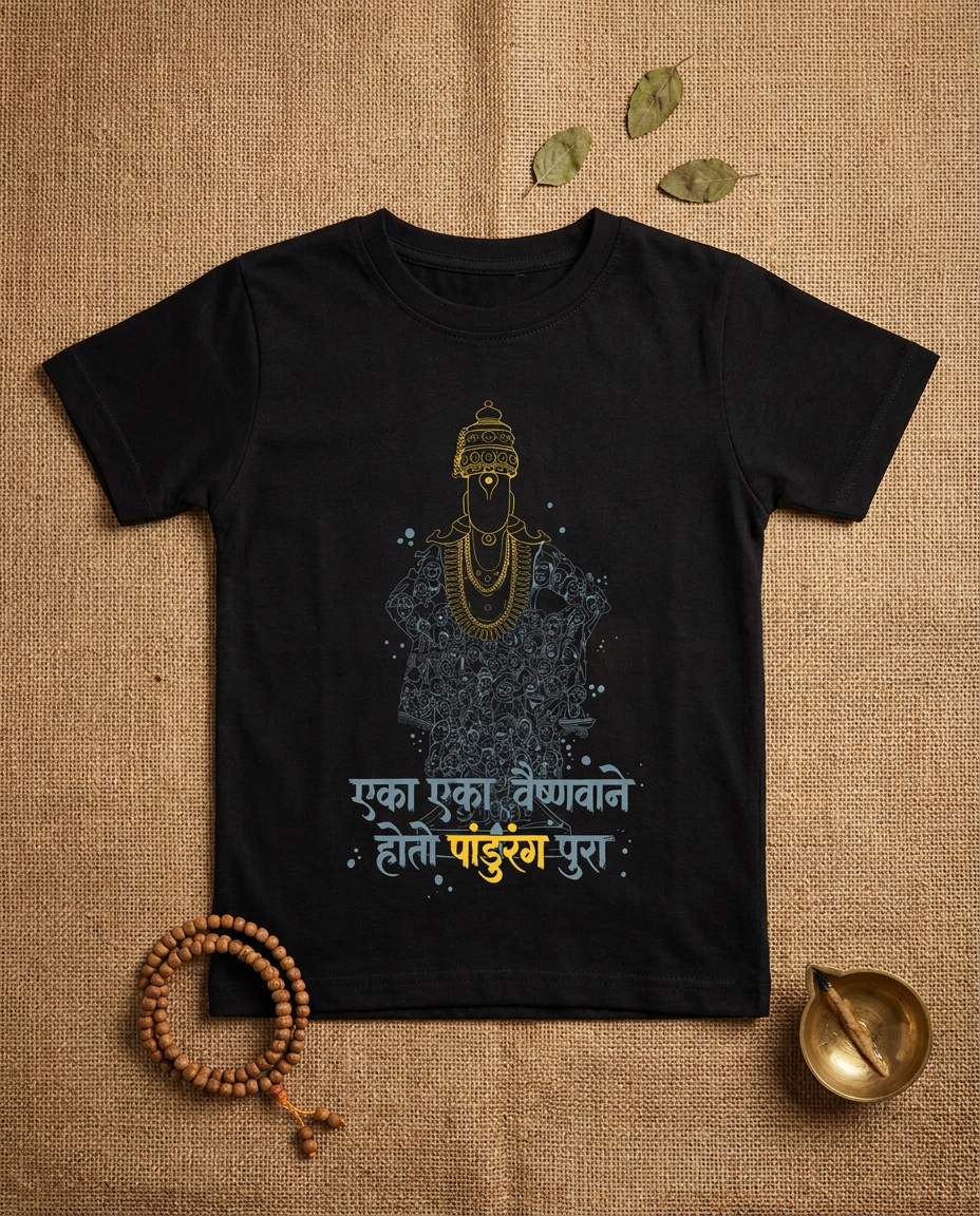 Eka Eka Vaishnavane - Black - Unisex Kids T-shirt