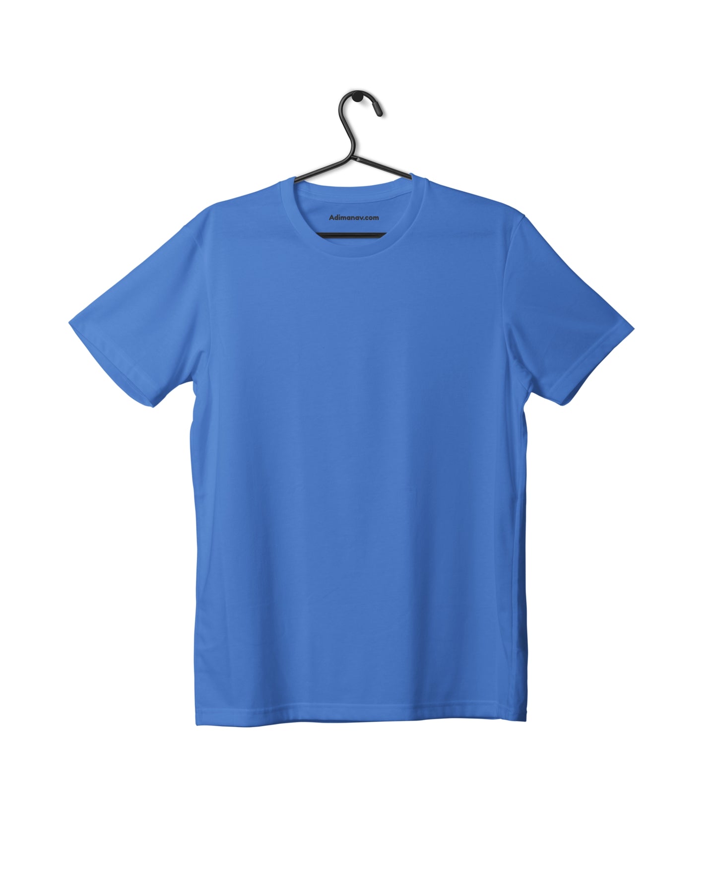 Ice Blue Half Sleeve Plain Kids T-Shirt