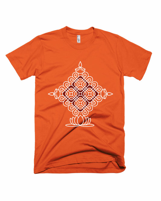 Kolam - Orange - Unisex Adults T-shirt