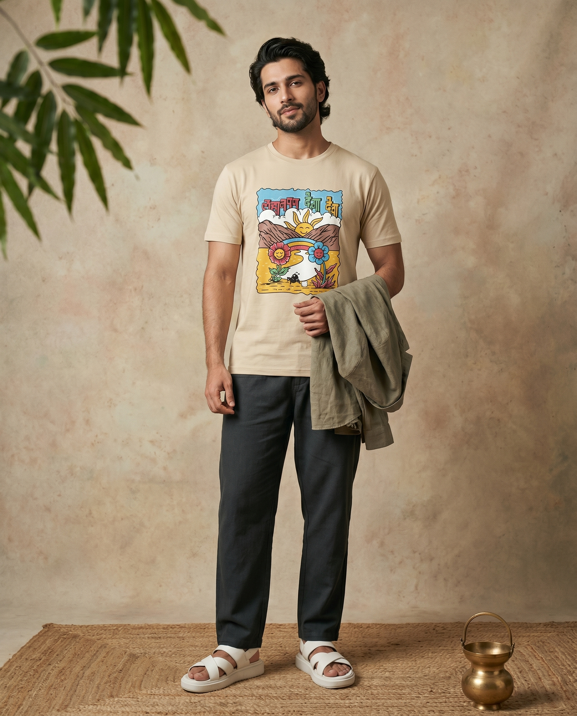 Lahanpan Dega Deva - Beige - Unisex Adults T-shirt