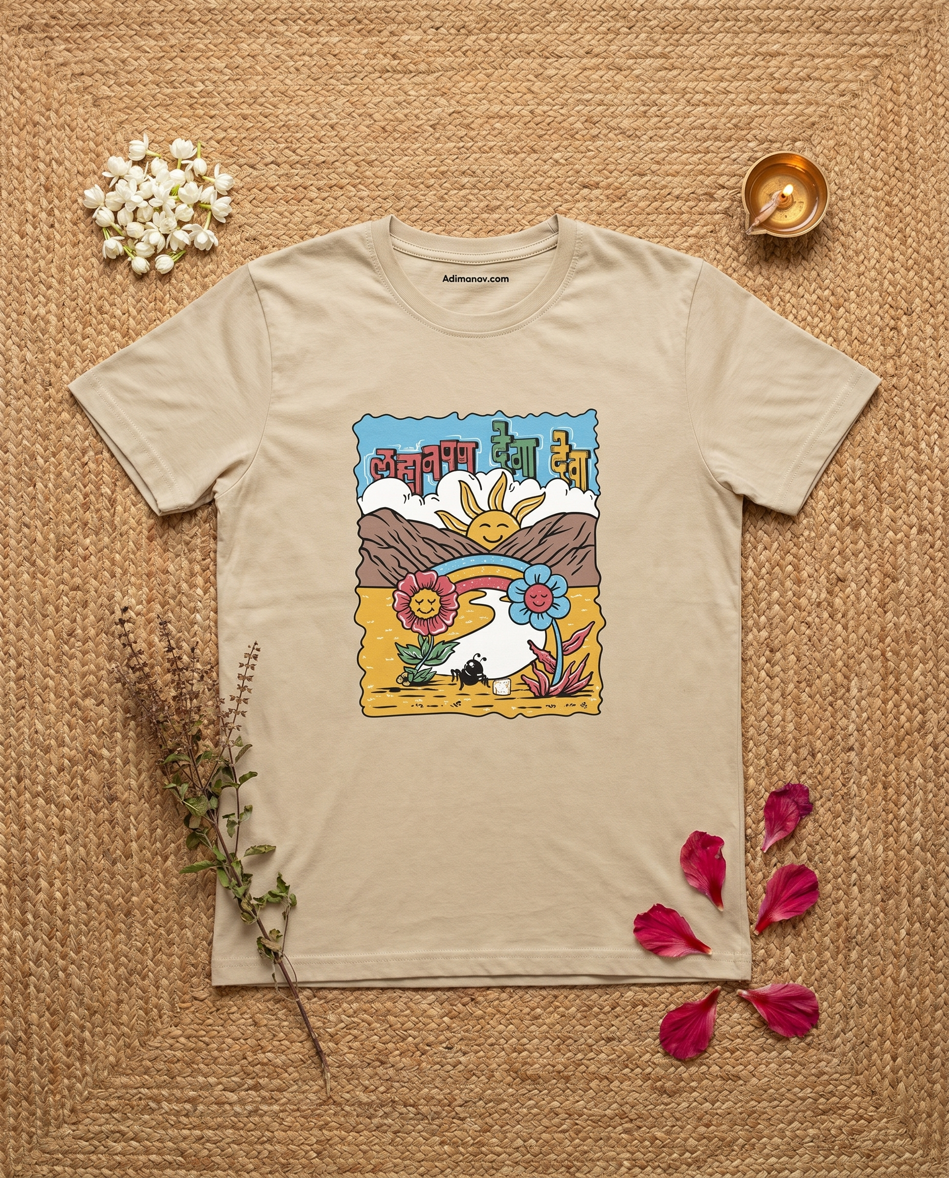 Lahanpan Dega Deva - Beige - Unisex Adults T-shirt
