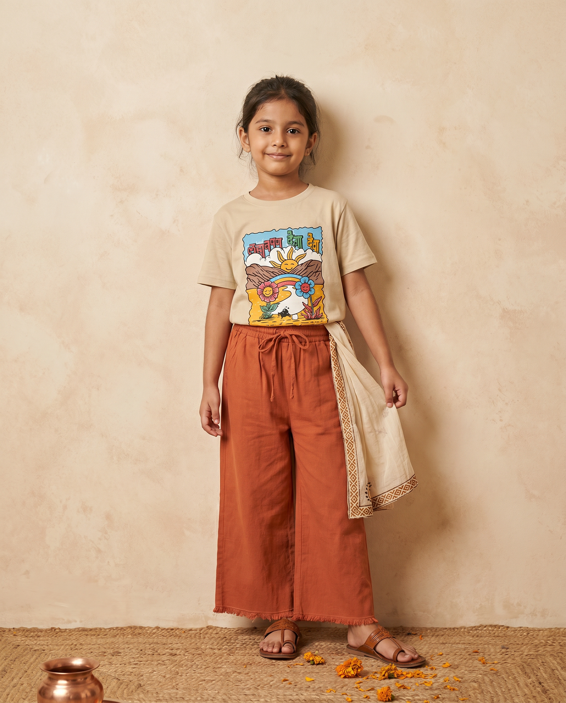 Lahanpan Dega Deva - Beige - Unisex Kids T-shirt