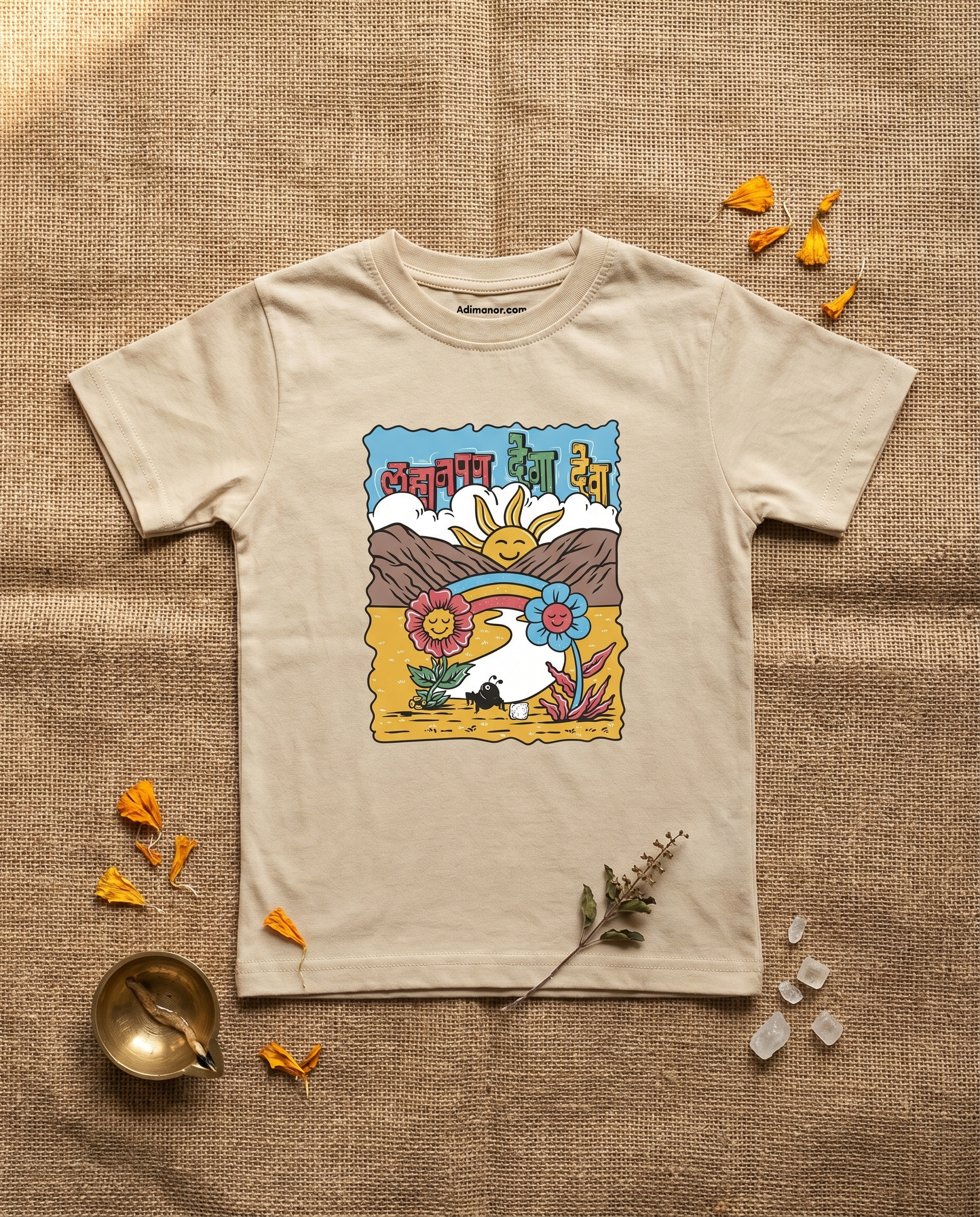 Lahanpan Dega Deva - Beige - Unisex Kids T-shirt