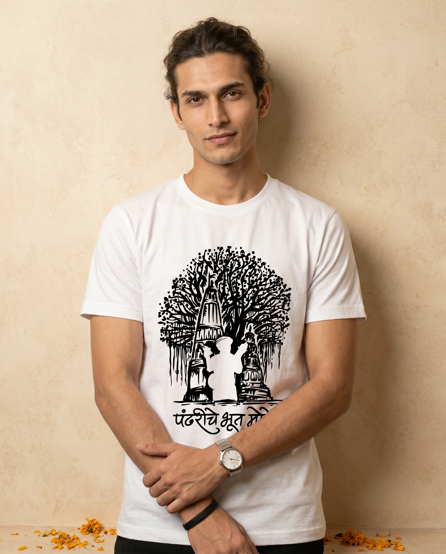 Pandhariche Bhoot - White - Unisex Adults T-shirt