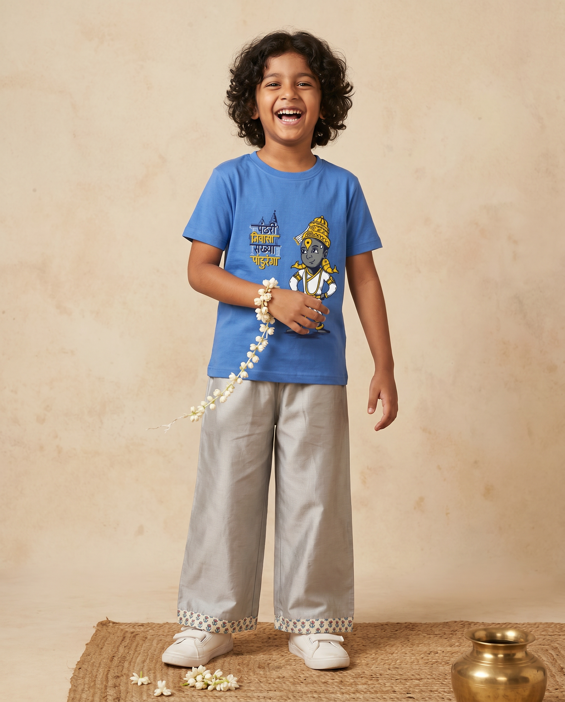 Pandhari Nivasa - Ice Blue - Unisex Kids T-shirt