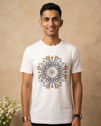 Ringan Mandala - White - Unisex Adults T-shirt