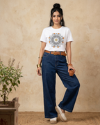 Ringan Mandala - White - Unisex Adults T-shirt