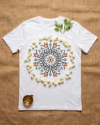 Ringan Mandala - White - Unisex Adults T-shirt