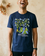 Vrukshavalli (Elephant) - Navy Blue - Unisex Adults T-shirt