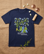 Vrukshavalli (Elephant) - Navy Blue - Unisex Adults T-shirt