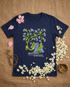 Vrukshavalli (Elephant) - Navy Blue - Unisex Adults T-shirt
