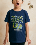 Vrukshavalli (Elephant) - Navy Blue - Unisex Kids T-shirt