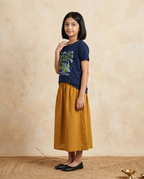 Vrukshavalli (Elephant) - Navy Blue - Unisex Kids T-shirt