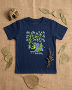 Vrukshavalli (Elephant) - Navy Blue - Unisex Kids T-shirt