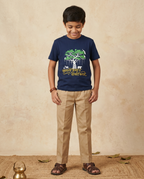Vrukshavalli Aamha Soyari - Navy Blue - Unisex Kids T-shirt