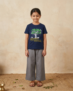 Vrukshavalli Aamha Soyari - Navy Blue - Unisex Kids T-shirt