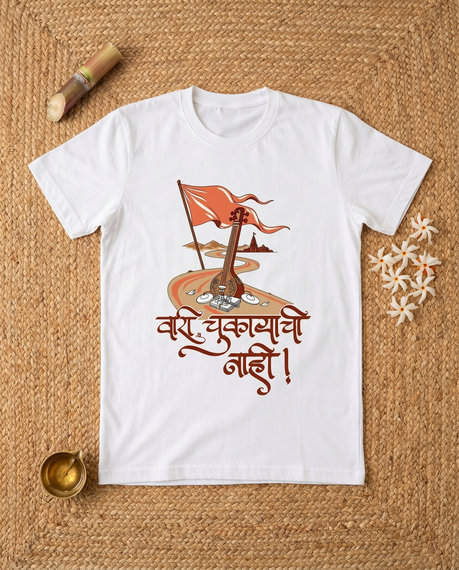 Vaari Chukayachi Nahi - White - Unisex Adults T-shirt