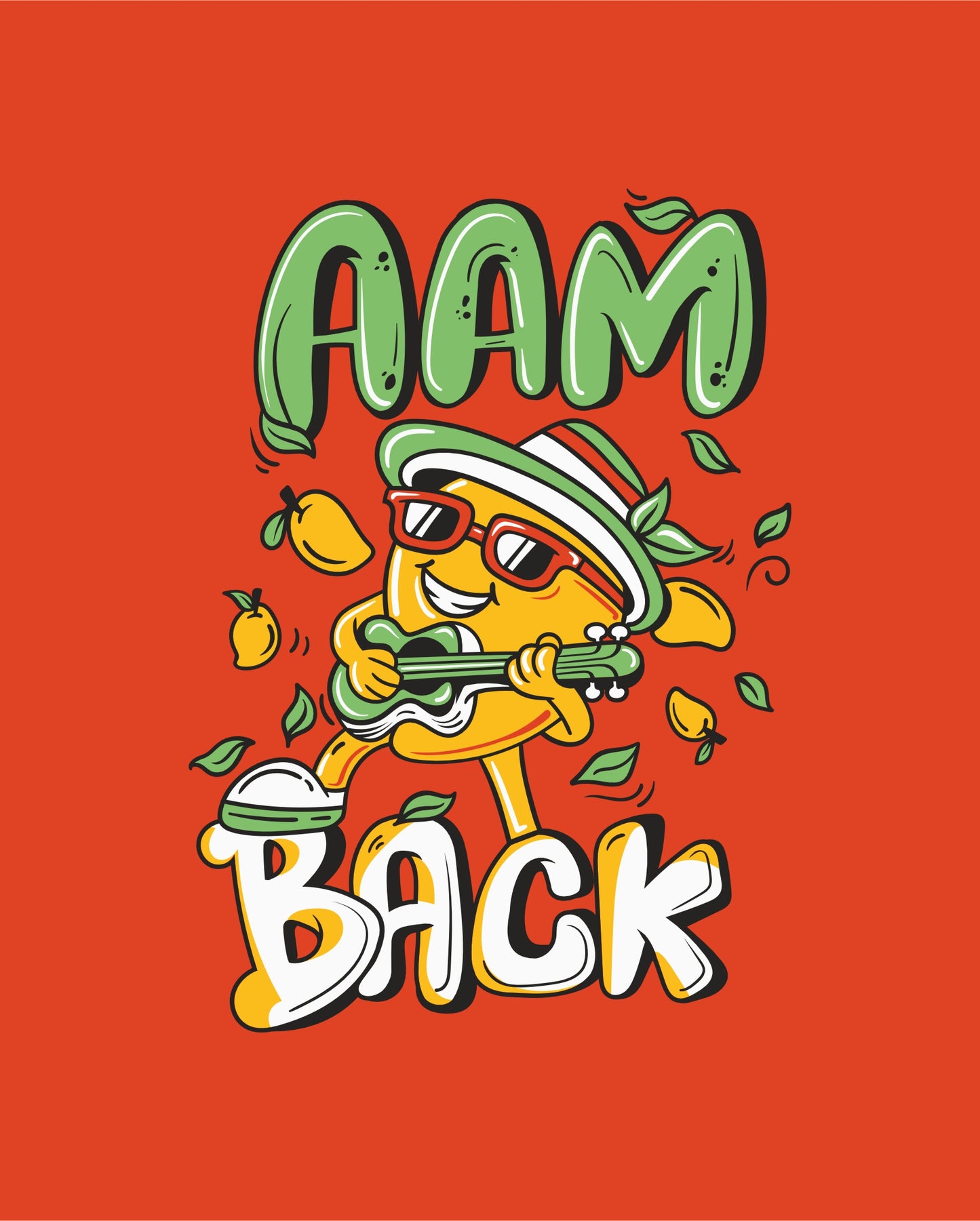 Aam Back – Orange - Kids Unisex T-shirts