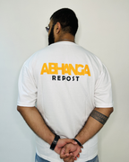 Abhanga Repost - White - Unisex Oversized Adults T-shirt