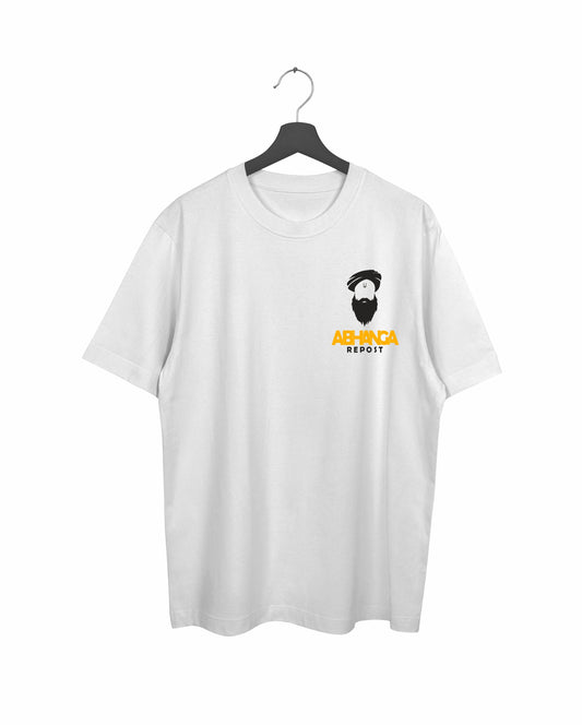 Abhanga Repost - White - Unisex Oversized Adults T-shirt