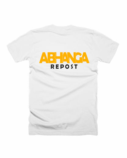 Abhanga Repost - White - Unisex Adults T-shirt