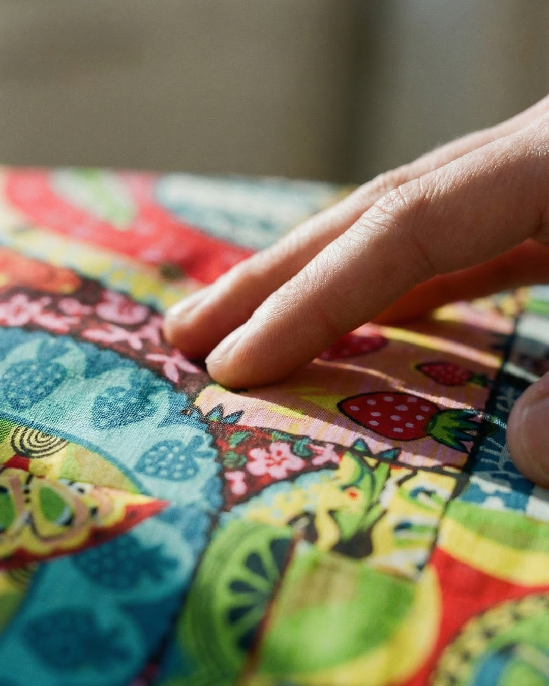 Abstract Green - Sanganeri Print - Unisex Pure Cotton Cuban Collar Shirt